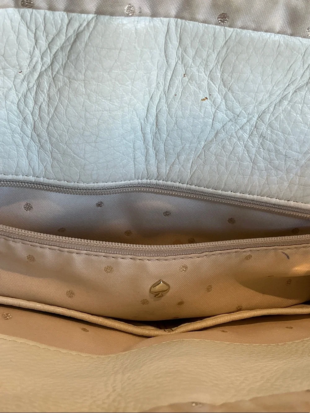 kate spade Quilted Cream Leather Chain-Handle Shoulder Bag